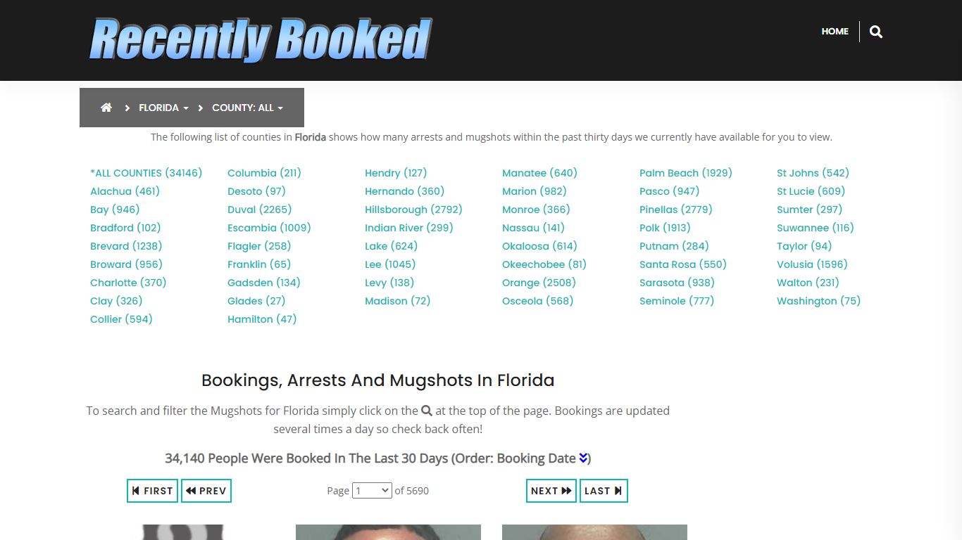 Bookings, Arrests and Mugshots in Indian River County, Florida